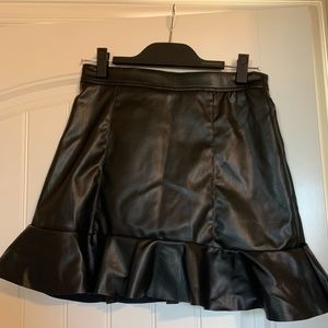 NWT H&M peplum leather skirt
